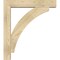 Ekena Millwork Thorton Block Rough Sawn Bracket w/ Offset Brace, Douglas Fir, 6"W x 30"D x 34"H BKT0604X30X34THR05RDF - alternate 2